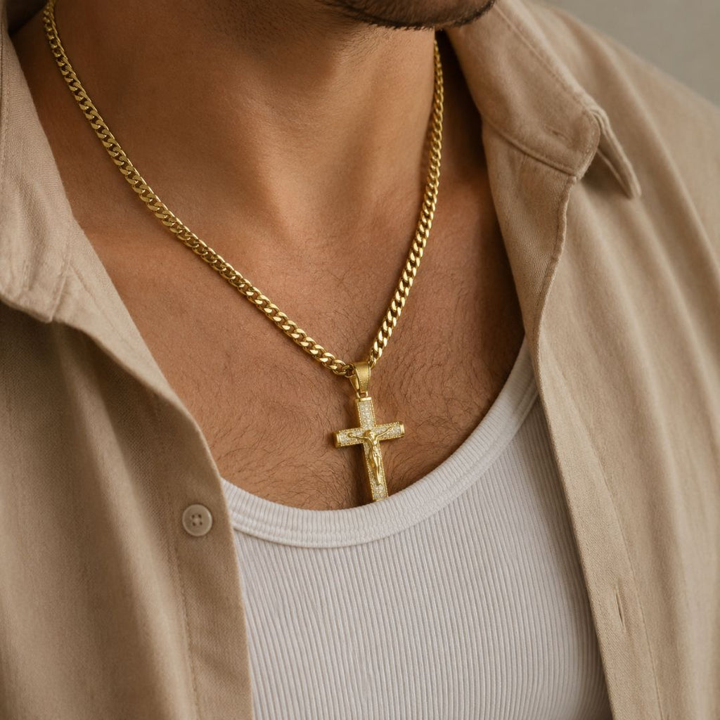 Crucifix Chain Gold
