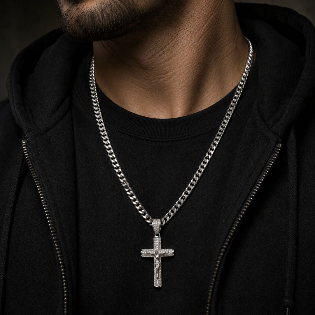 Crucifix Chain Silver