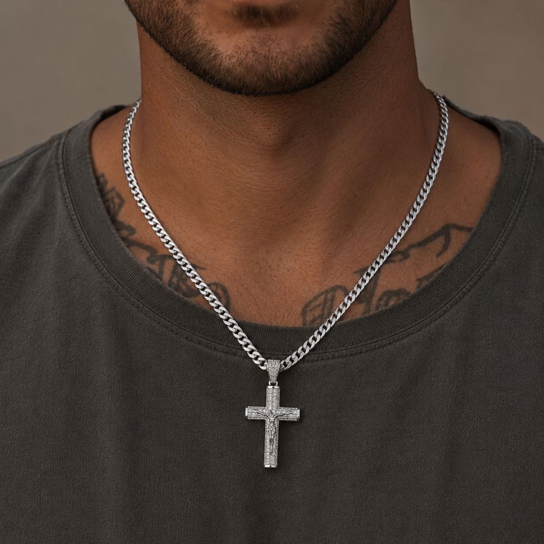 Crucifix Chain Silver