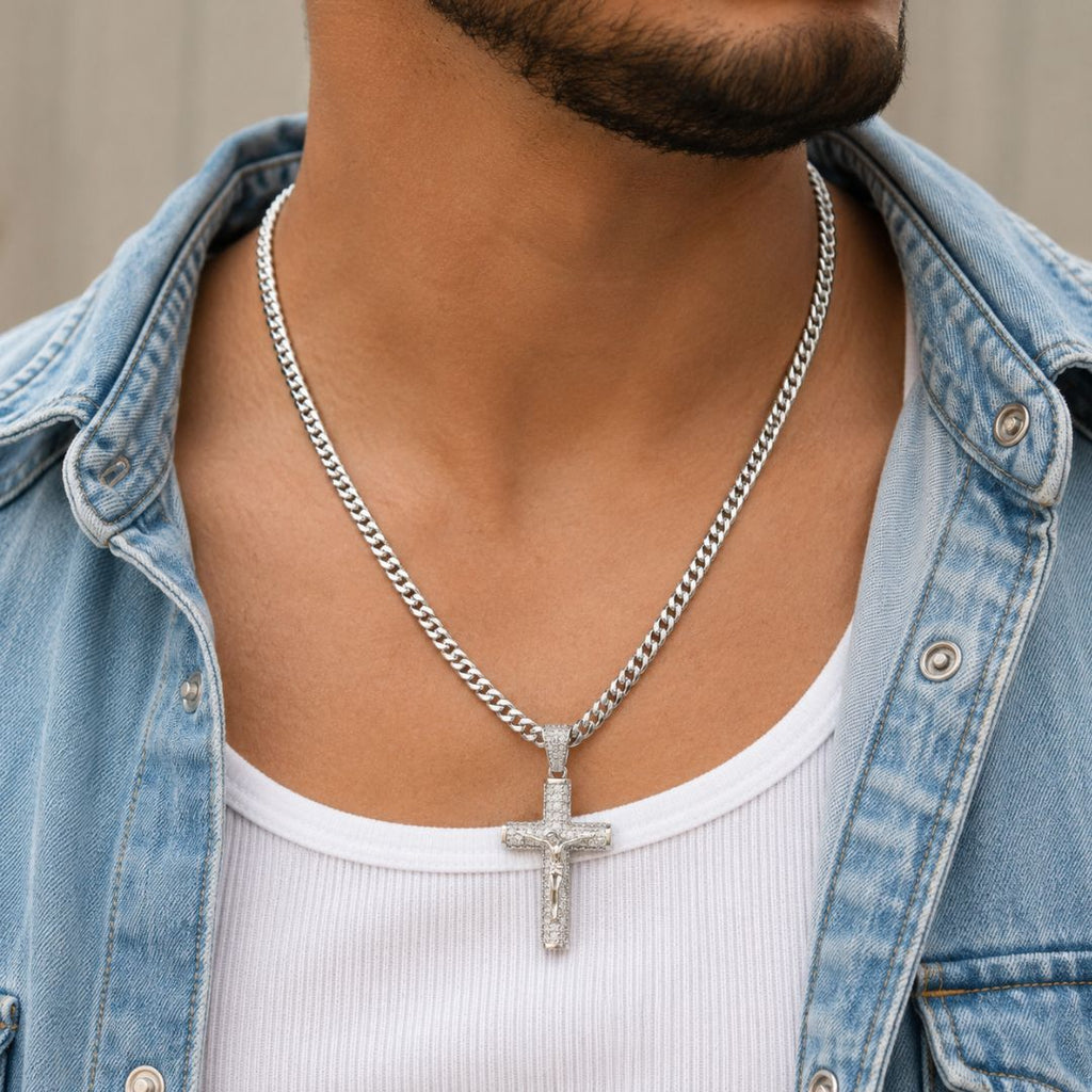 Crucifix Chain Silver