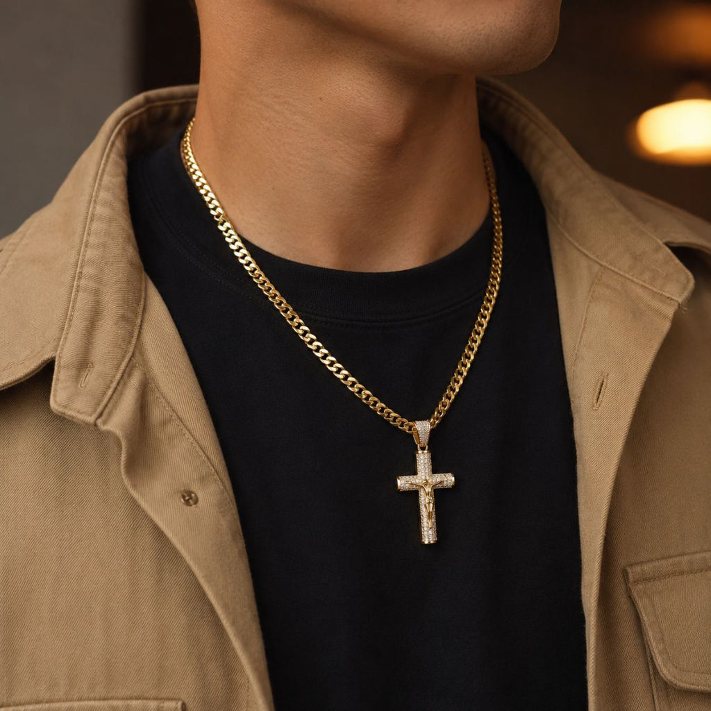 Crucifix Chain Gold