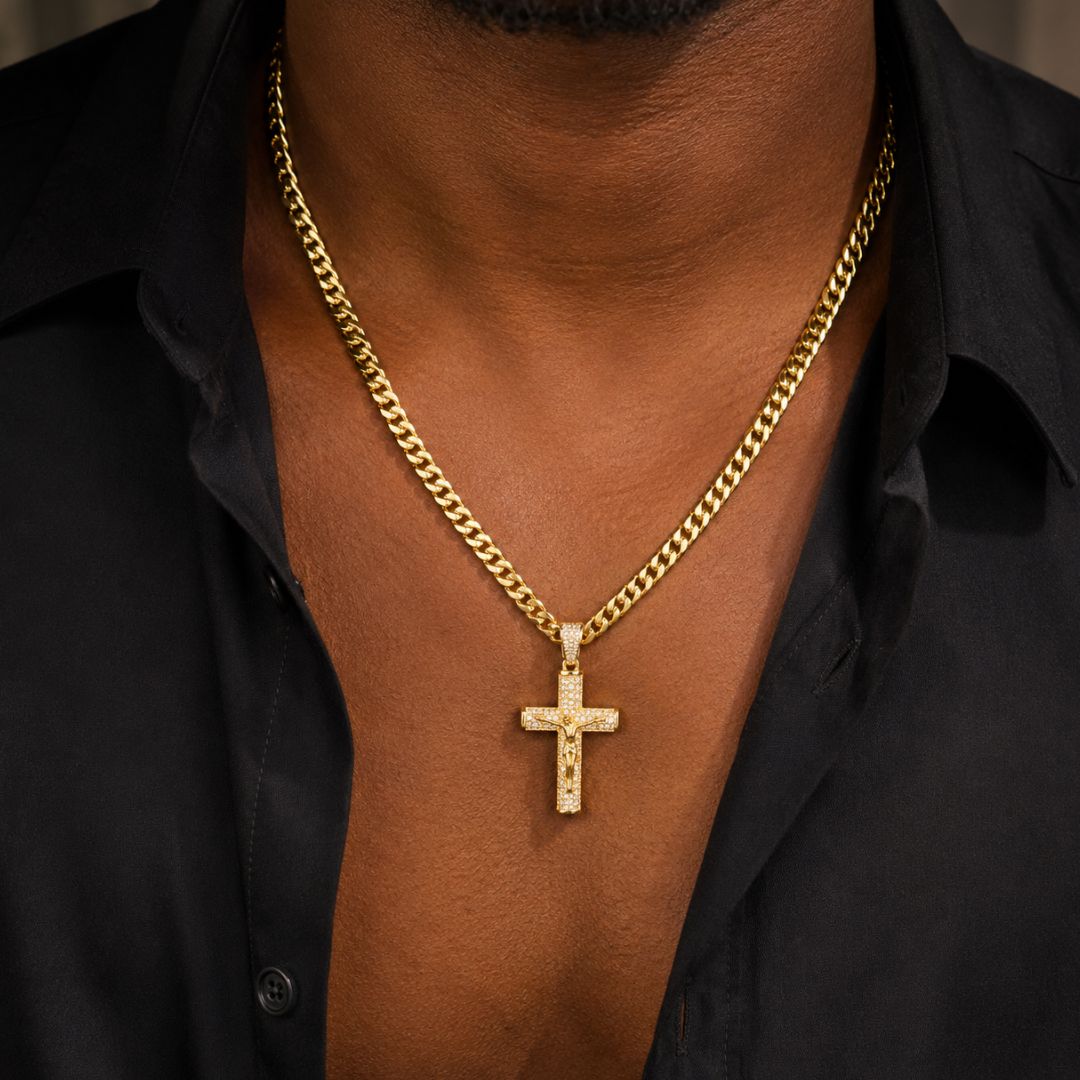Crucifix Chain Gold