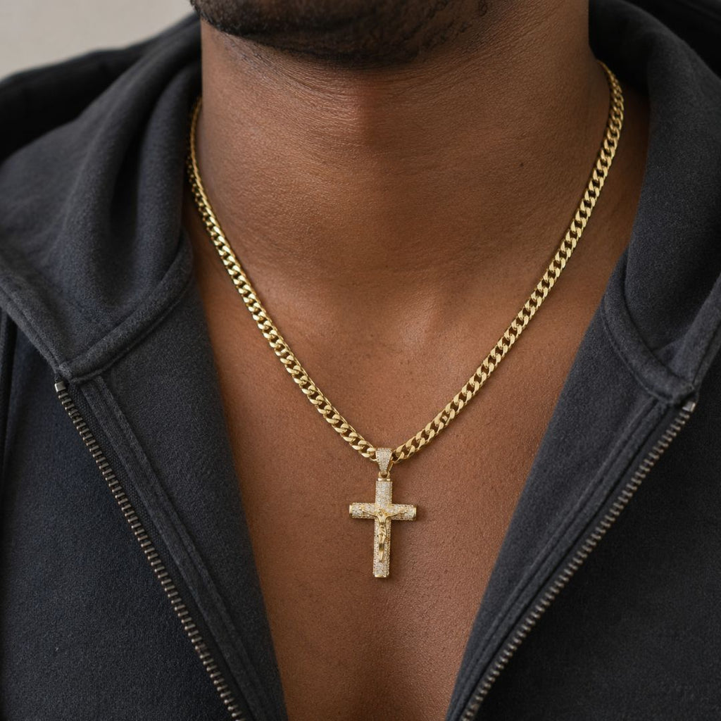 Crucifix Chain Gold