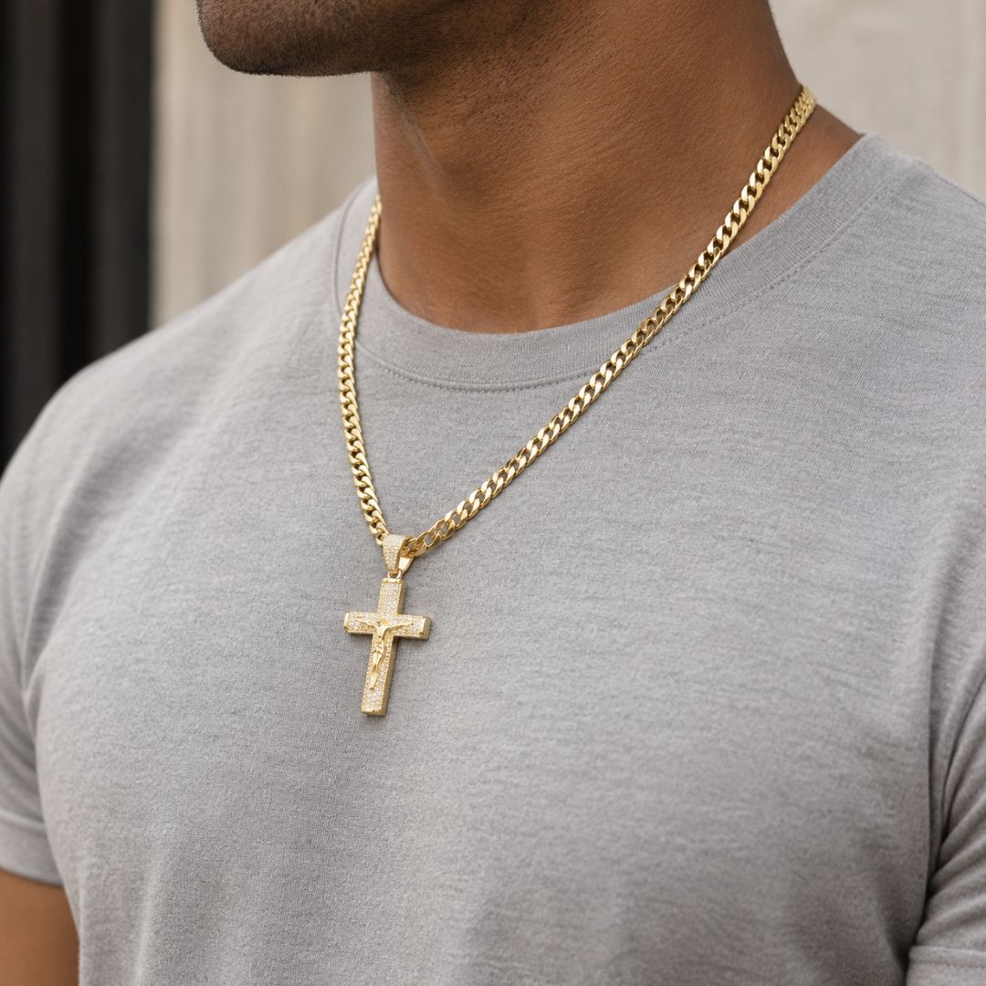 Crucifix Chain Gold