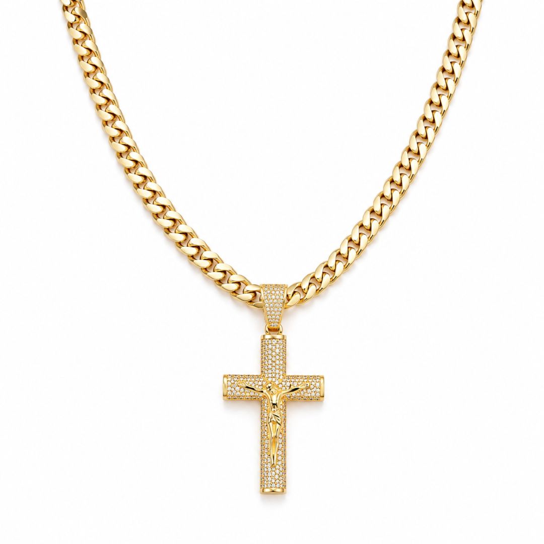 Crucifix Chain Gold
