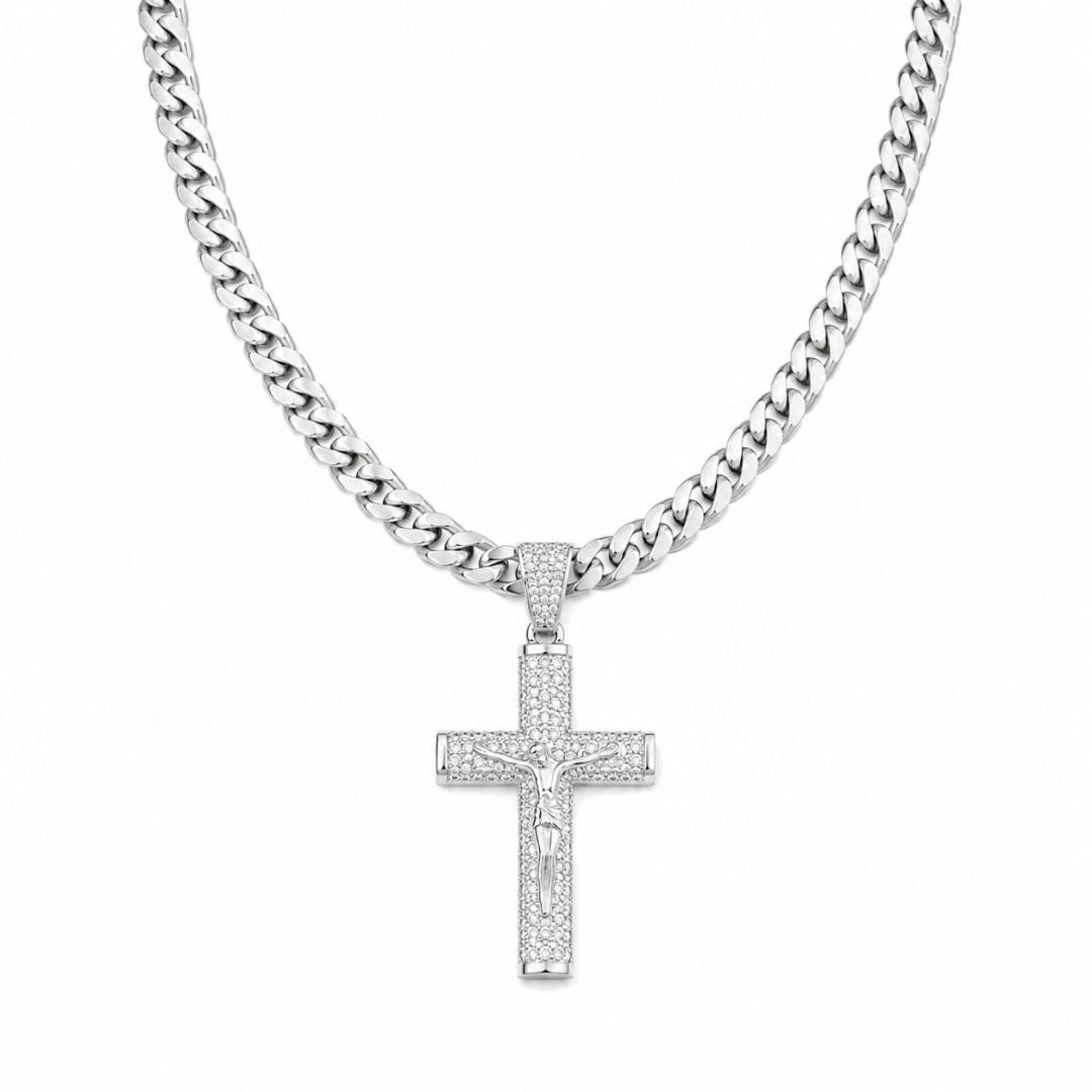 Crucifix Chain Silver