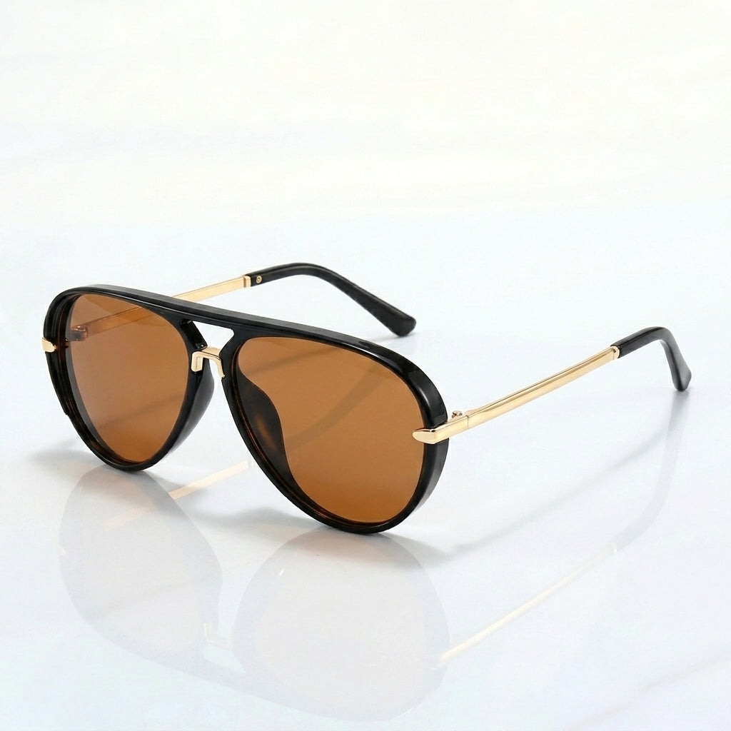 Viola aviator sunglasses in tortoise – Vesper Collective
