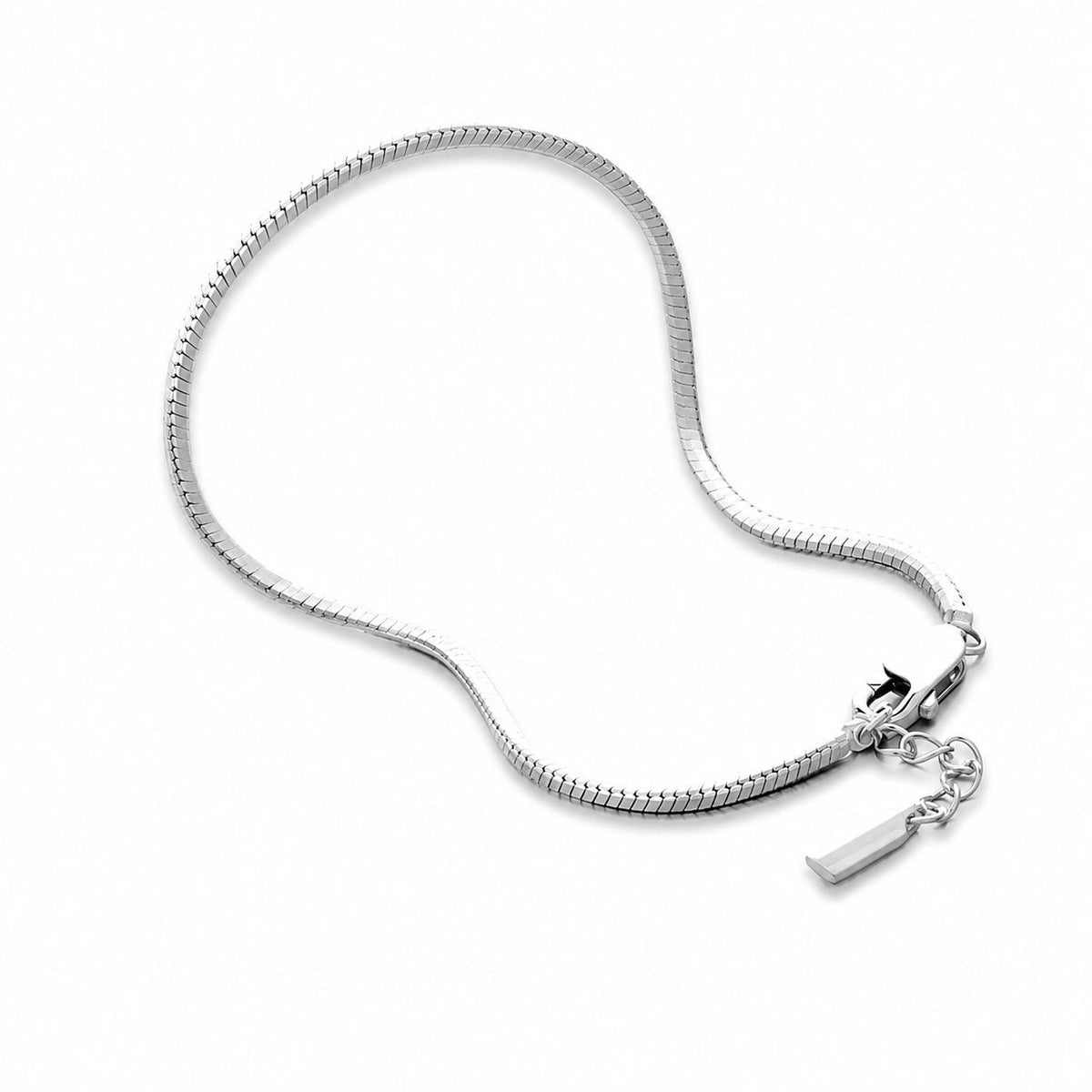 Fine octagon chain bracelet Silver