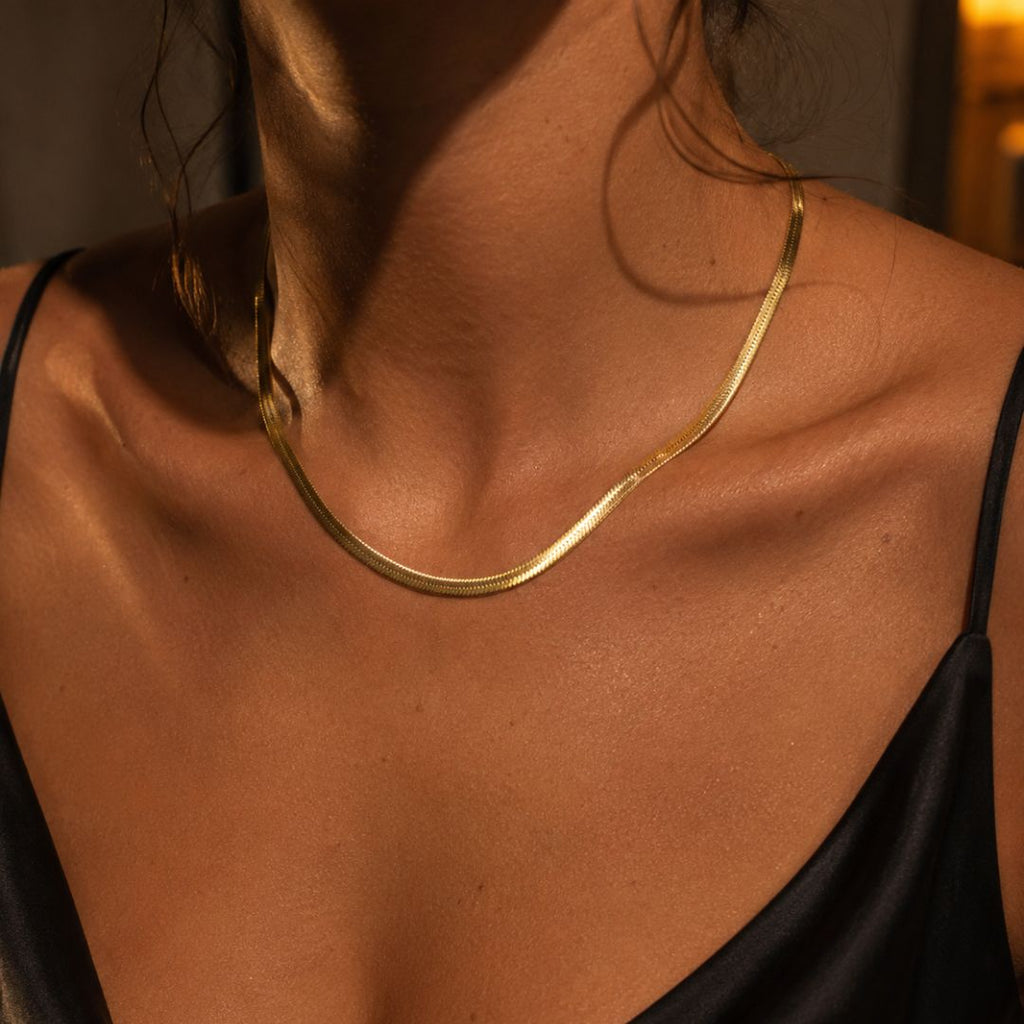 Boa Necklace 5mm Gold