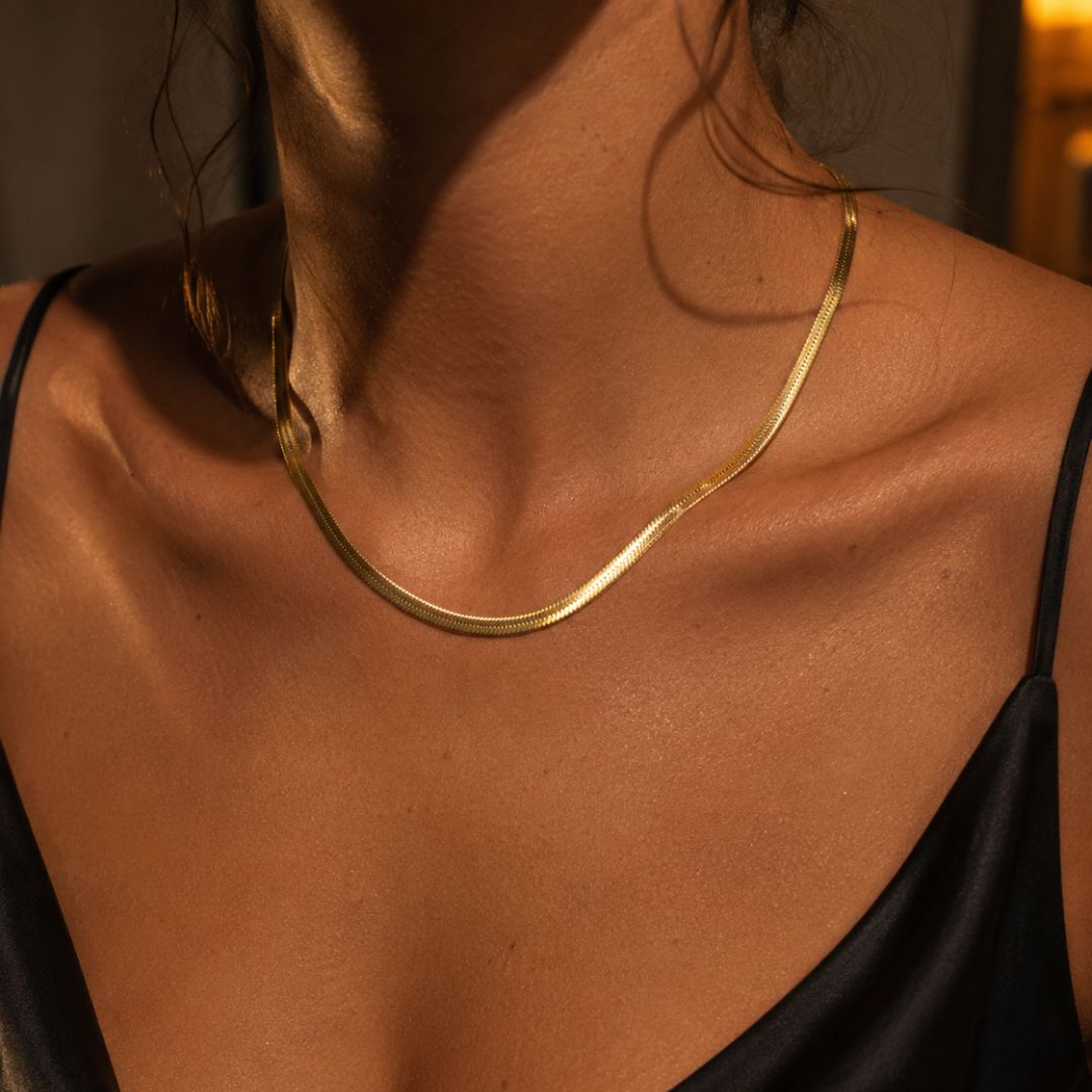 Boa Necklace 5mm Gold