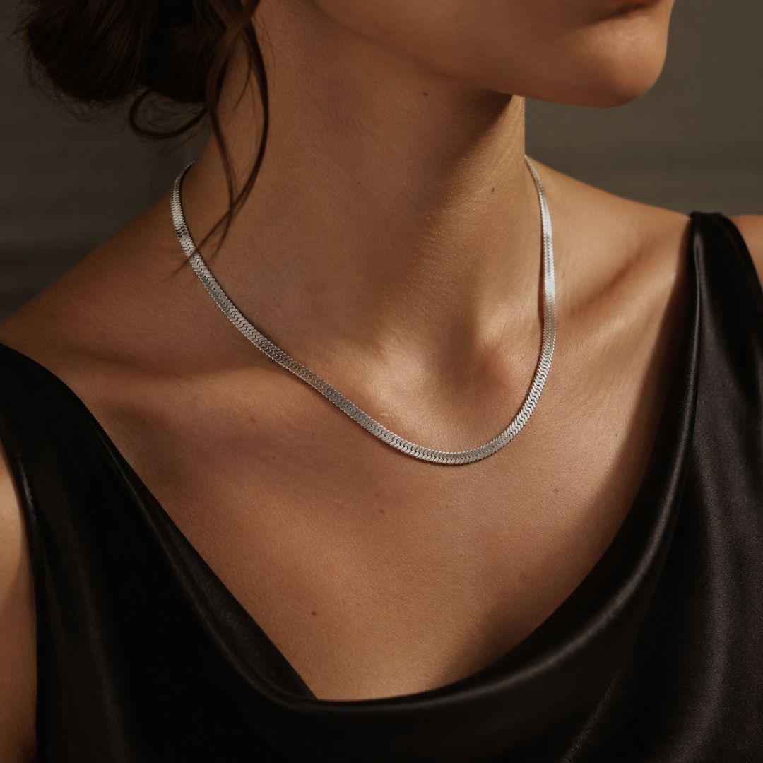 Boa Necklace 5mm Silver