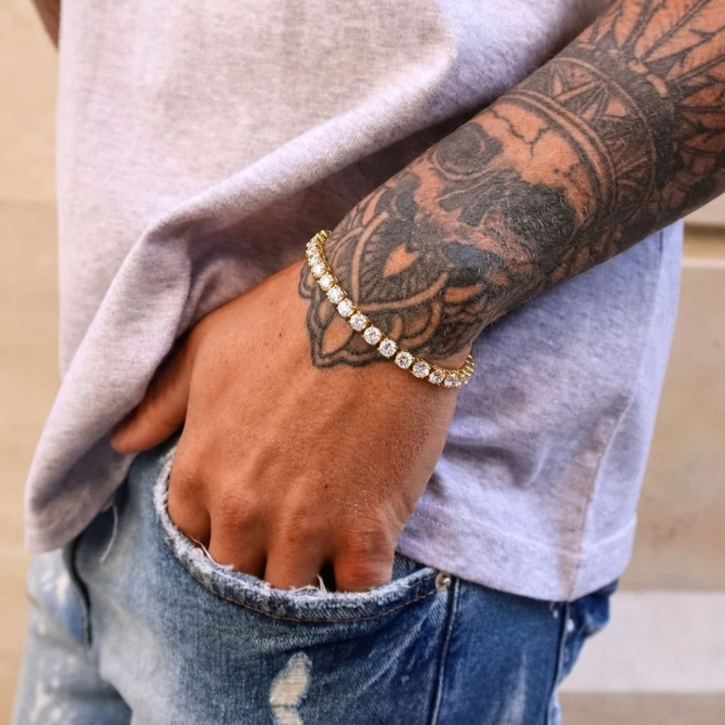 Ice Link Bracelet 5mm Gold