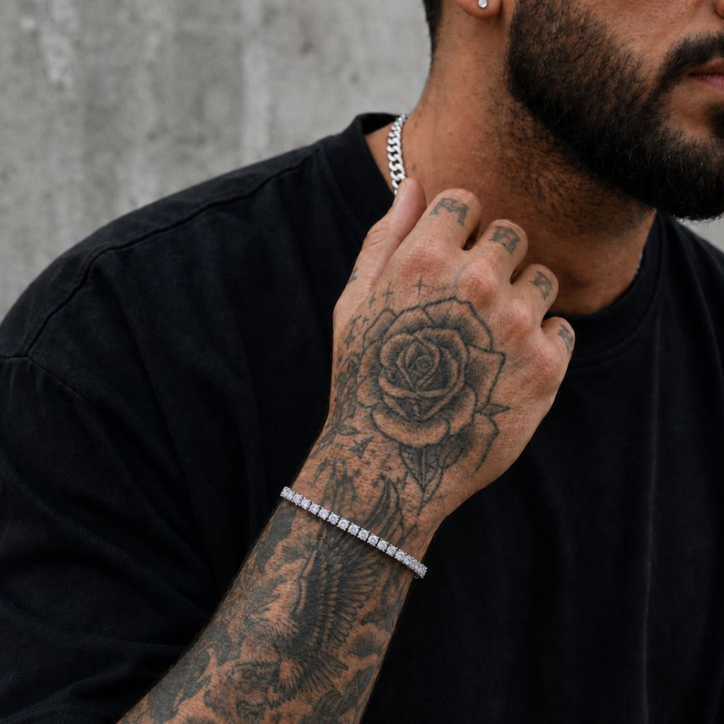 Ice Link Bracelet 5mm Silver