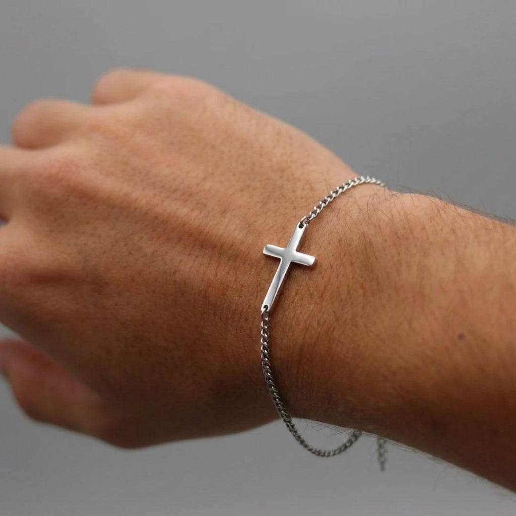 Cross chain bracelet Silver