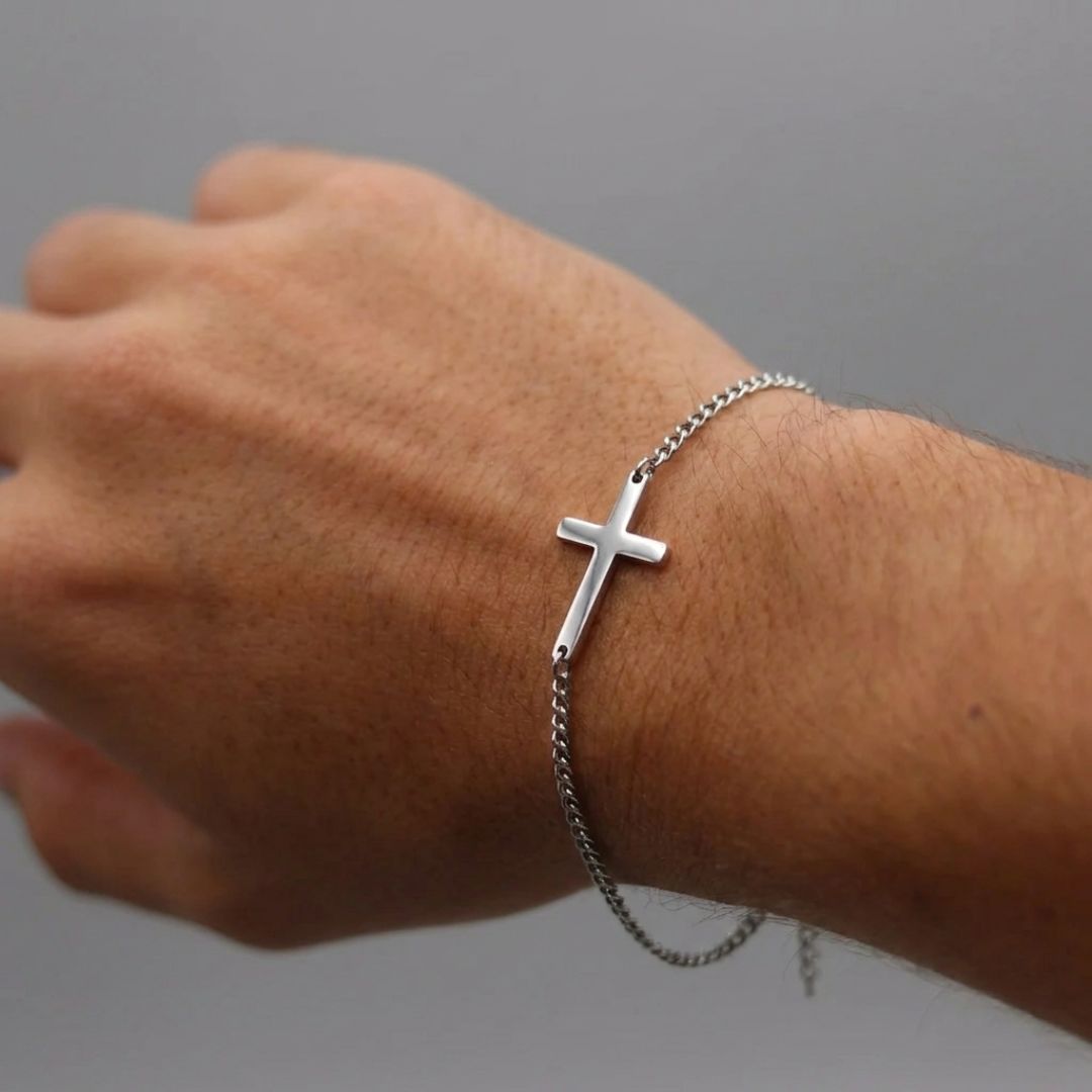 Cross chain bracelet Silver