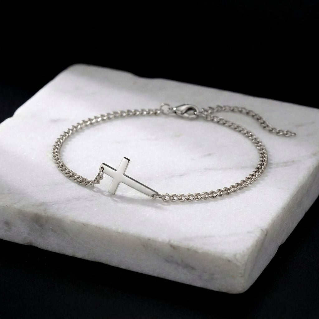 Cross chain bracelet Silver