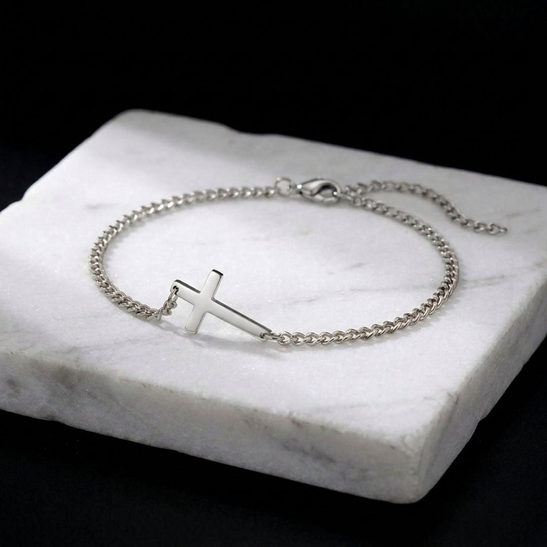 Cross chain bracelet Silver