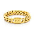 Cuban Bracelet 14mm Gold