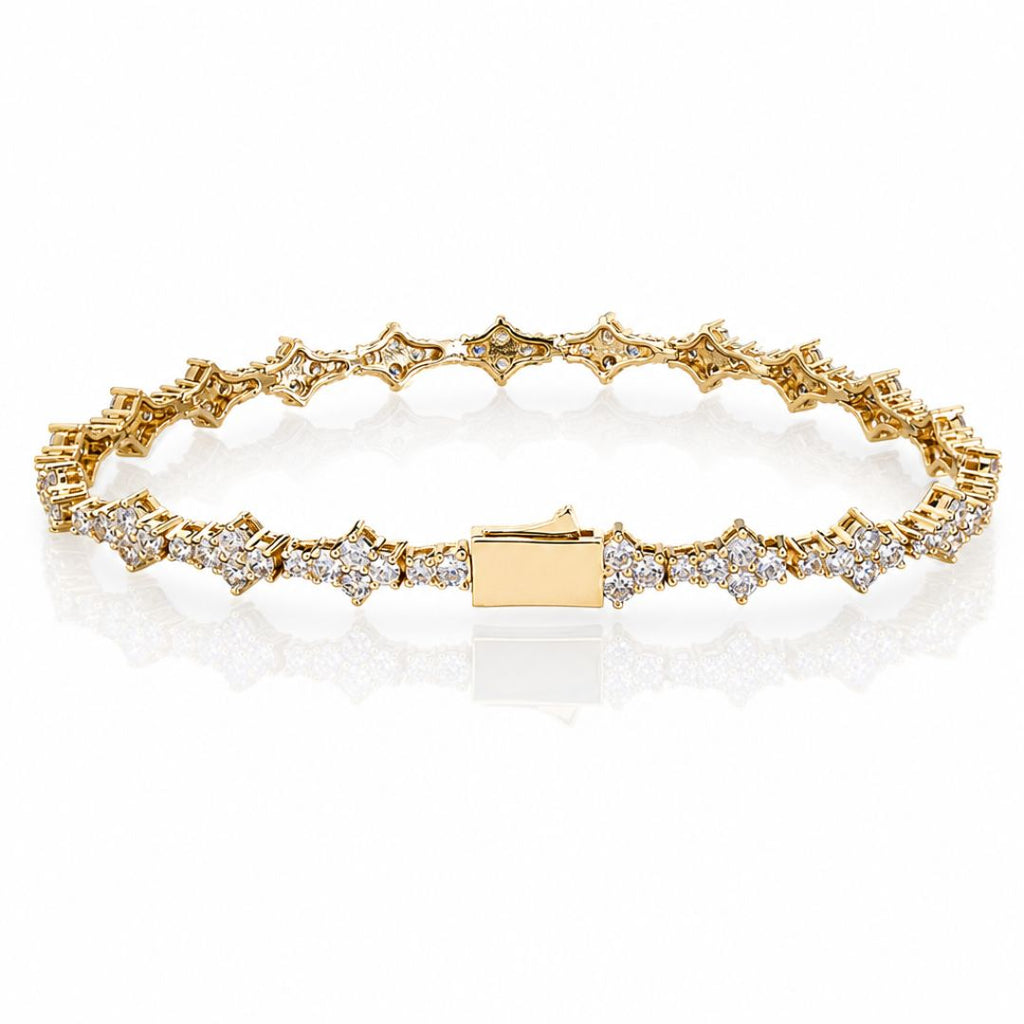 Crystal Cut Bracelet Gold