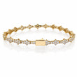 Crystal Cut Bracelet Gold