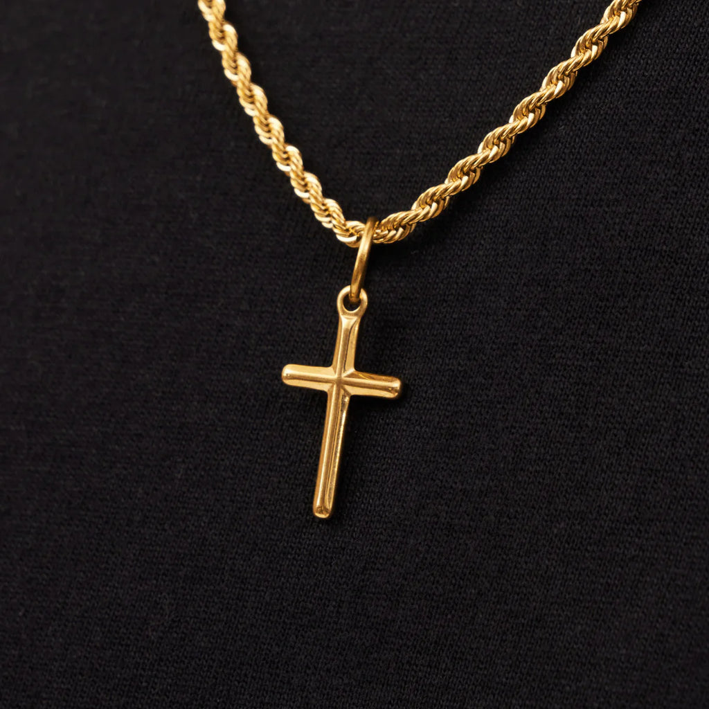 Cross Pendant Necklace Gold