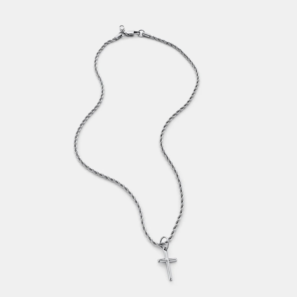 Cross Pendant Necklace Silver