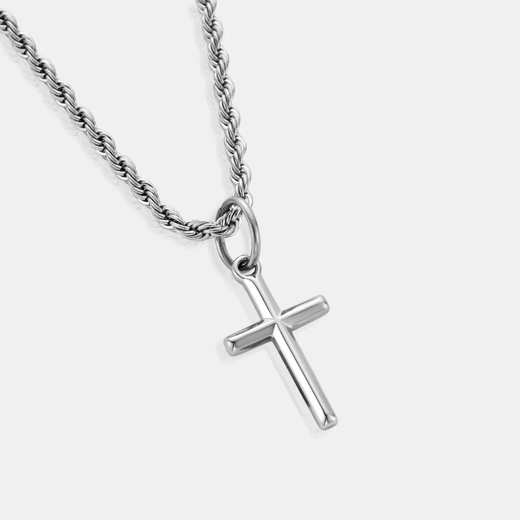 Cross Pendant Necklace Silver