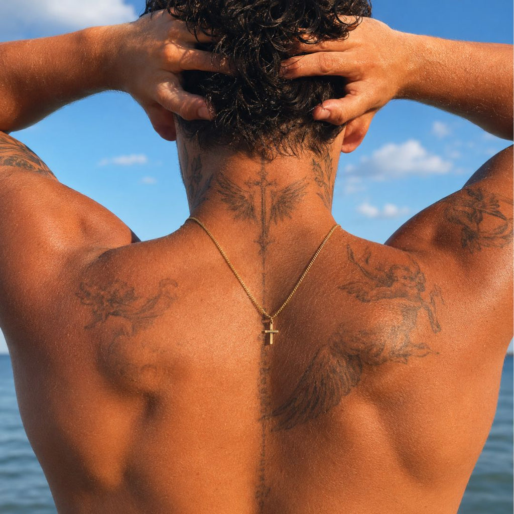 Cross necklace Gold