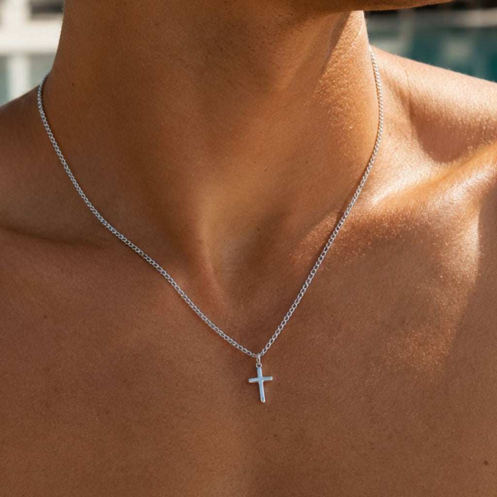 Cross necklace Silver