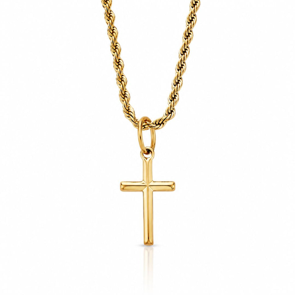 Cross Pendant Necklace Gold