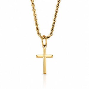 Cross Pendant Necklace Gold