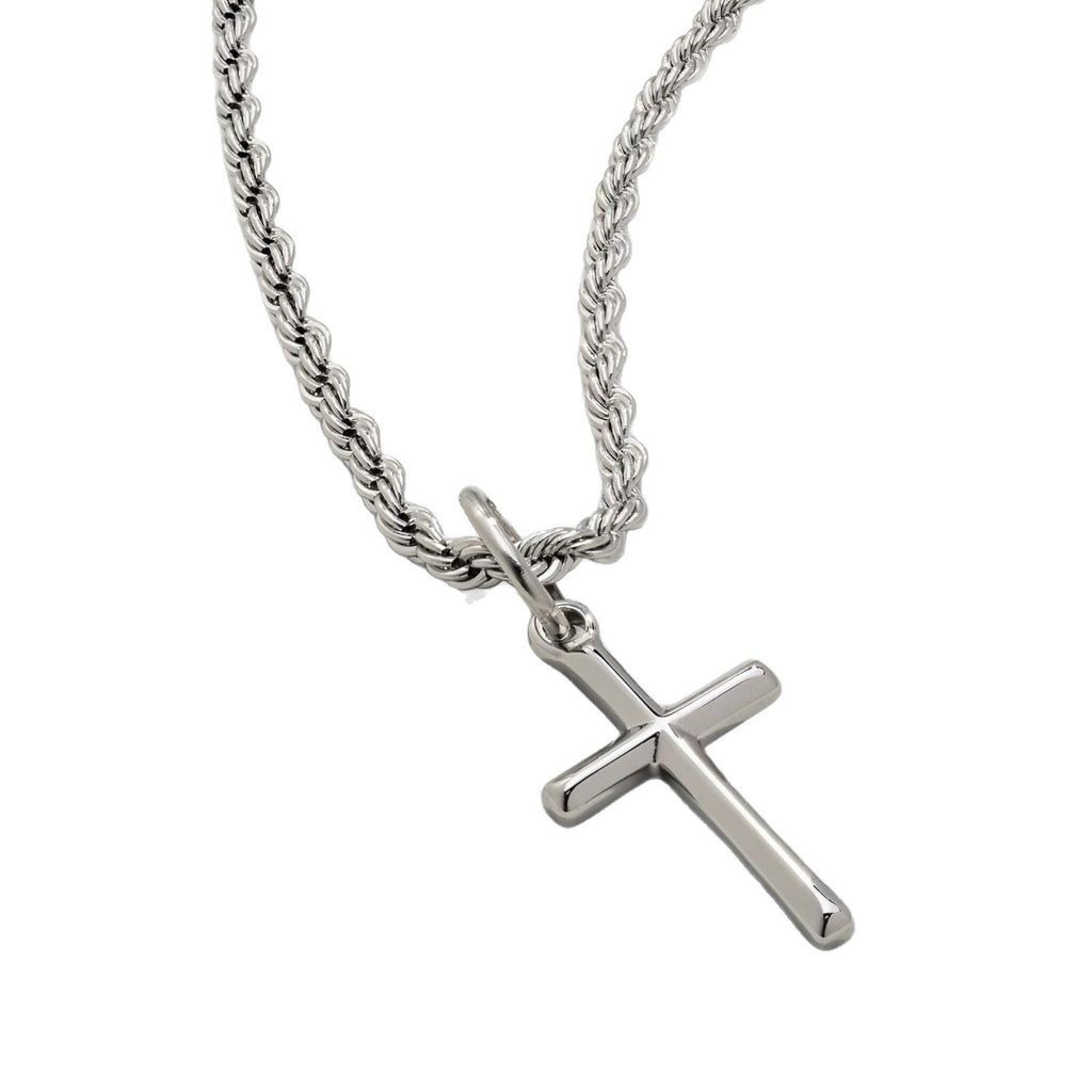 Cross Pendant Necklace Silver