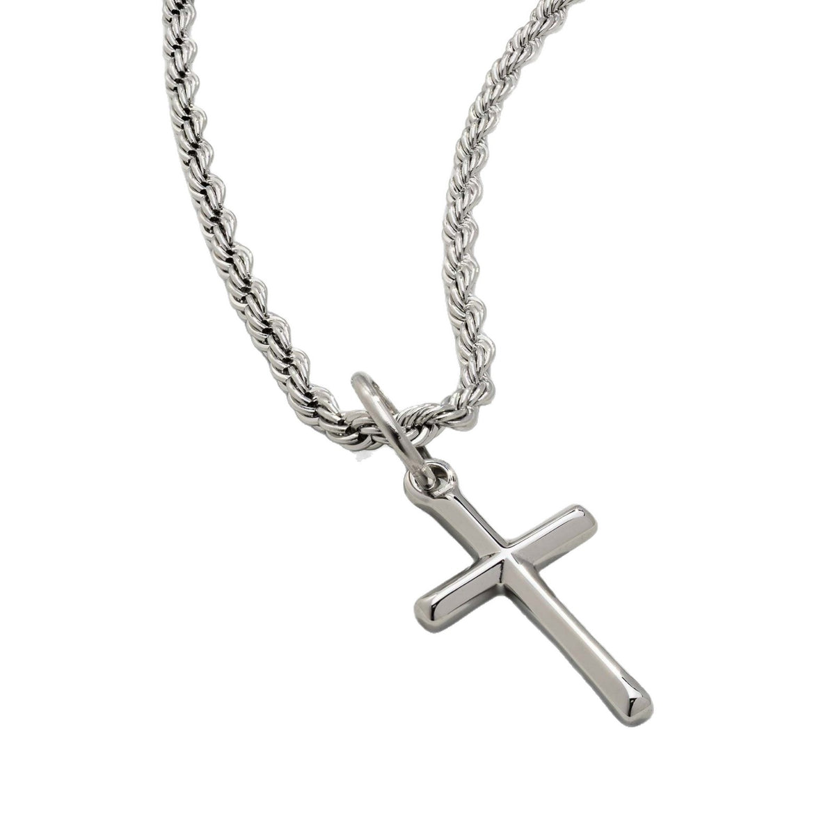 Cross Pendant Necklace Silver
