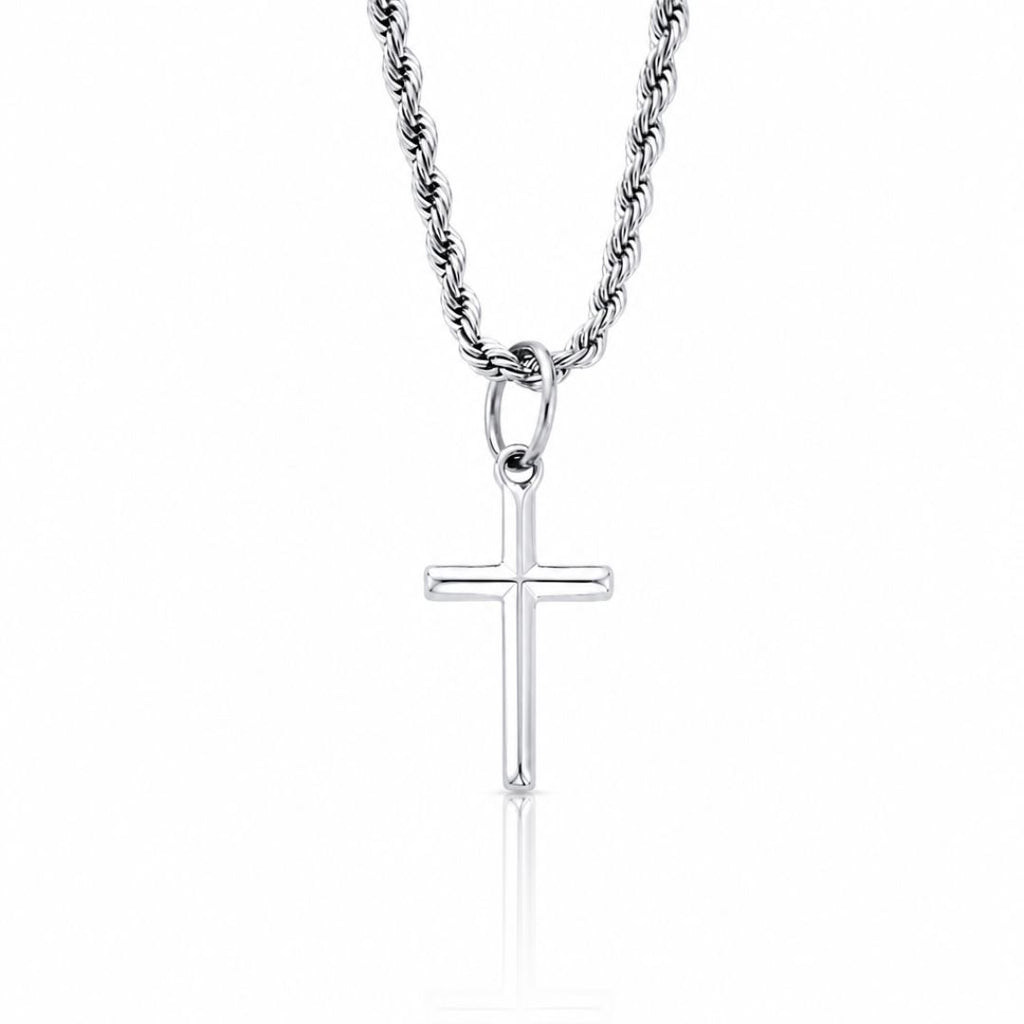 Cross Pendant Necklace Silver