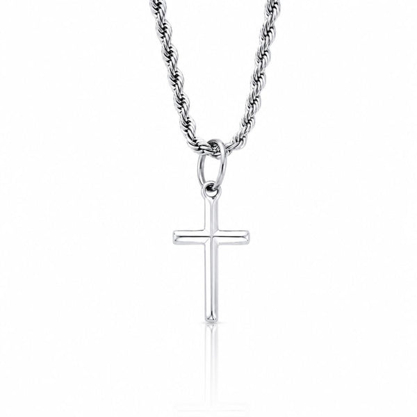 Cross Pendant Necklace Silver