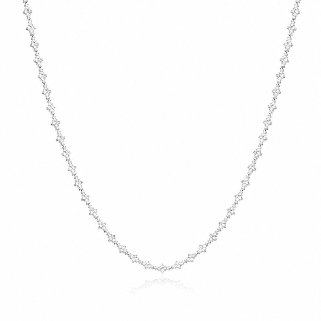 Crystal Cut Chain 6mm Silver