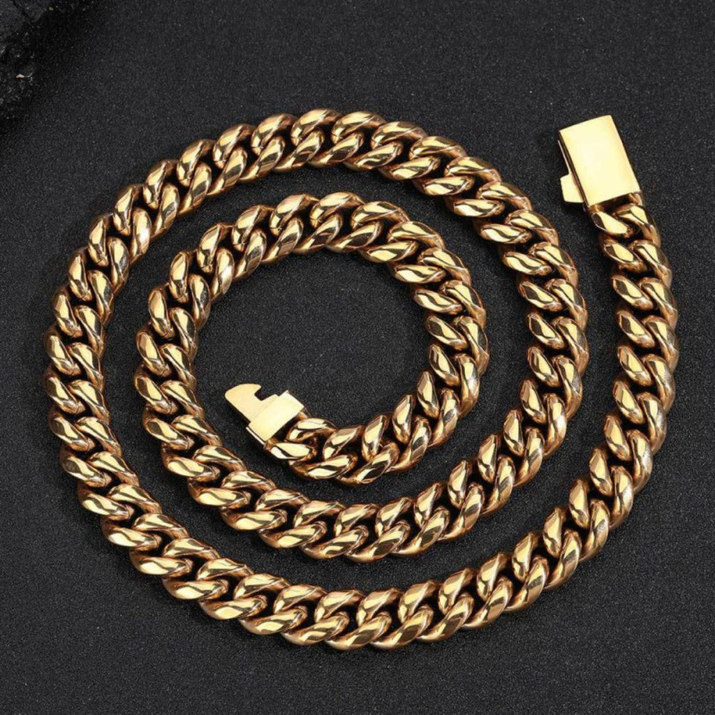 Cuban Chain 12mm Gold