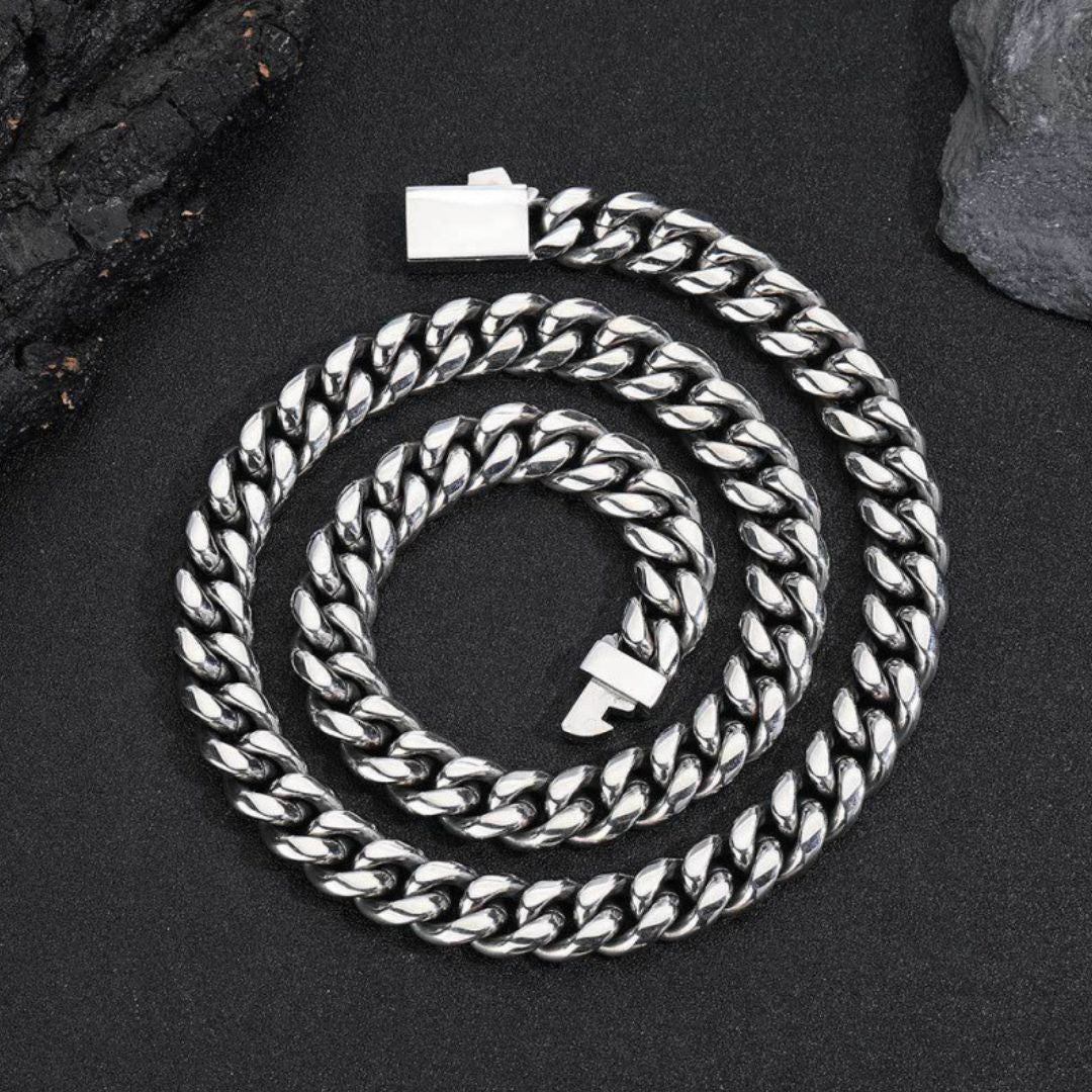 Cuban Chain 12mm Silver