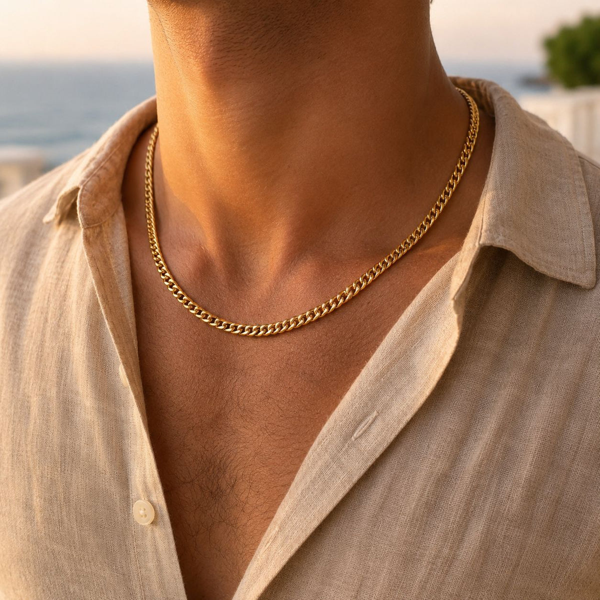 Cuban chain 8mm Gold