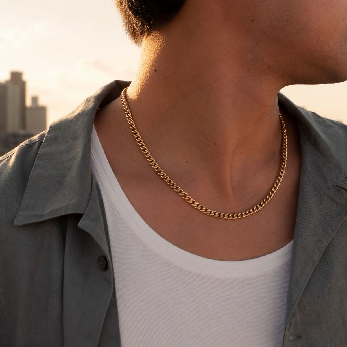 Cuban chain 8mm Gold