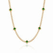 Emerald Clover Tennis Chain Gold