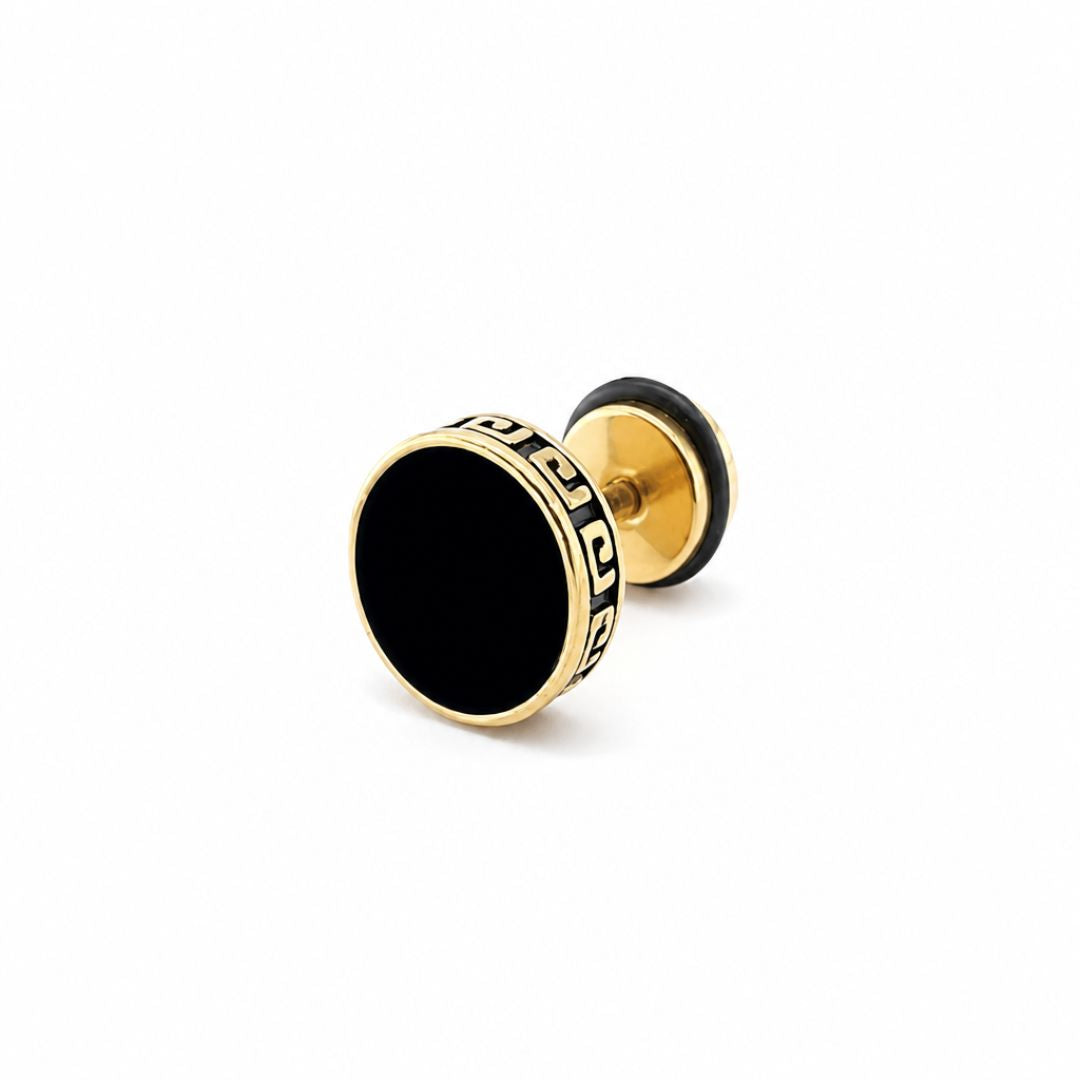 Greek Stud Earrings Gold