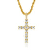 Iced Cross pendant Gold