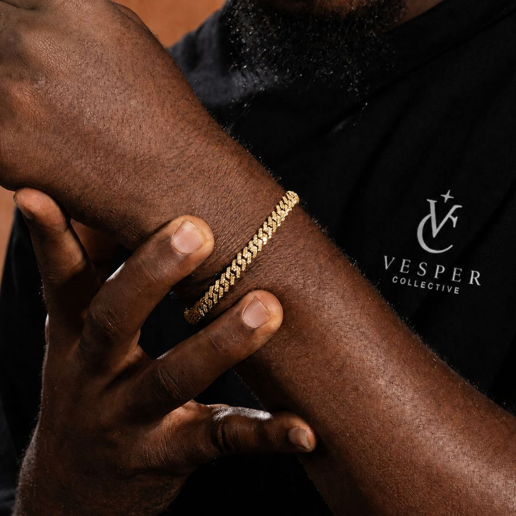 Iced Cuban Link Bracelet 6mm Gold