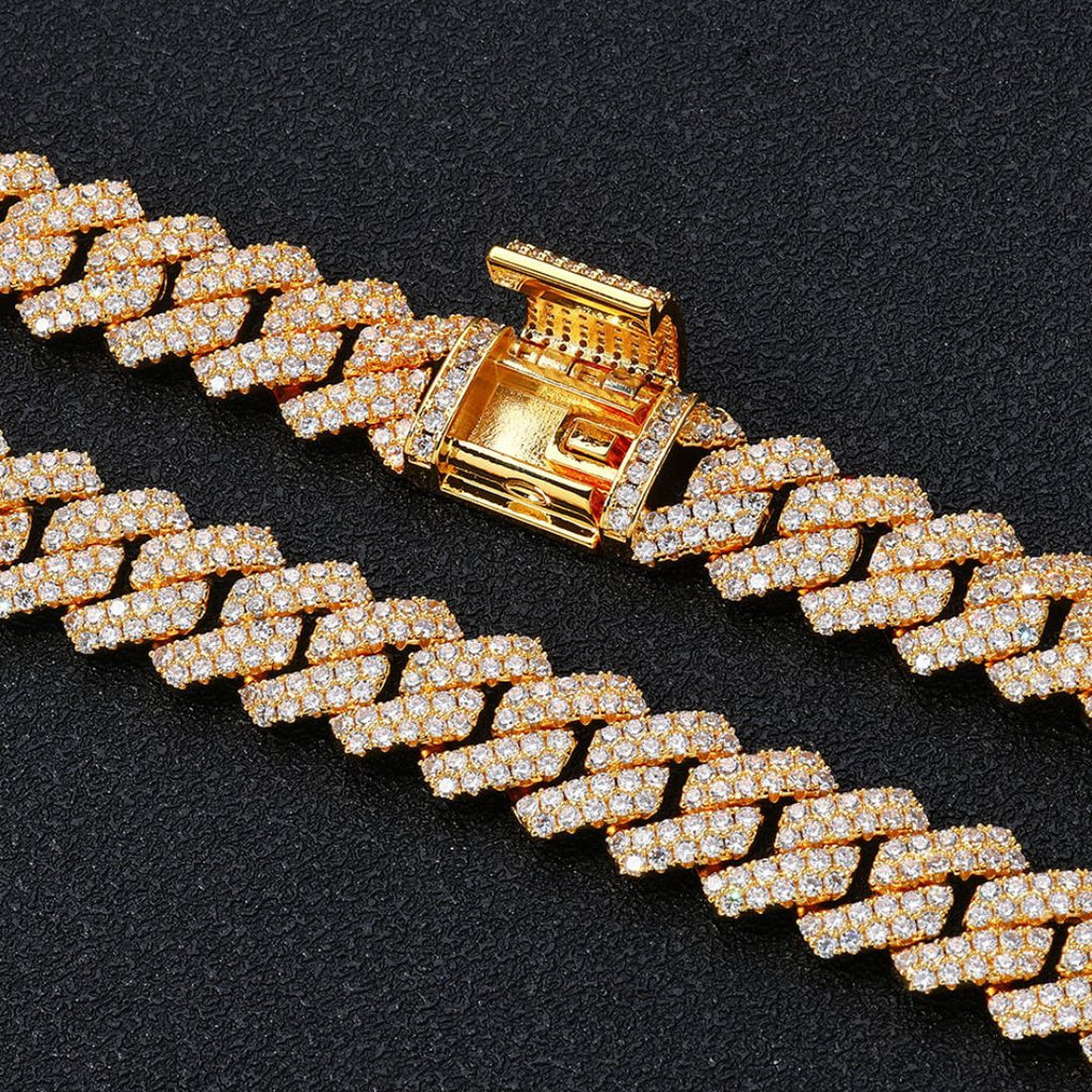 Iced cuban chain 14mm Gold