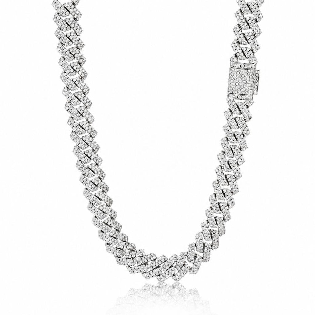 Iced cuban chain 14mm Silver