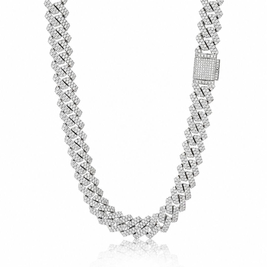 Iced cuban chain 14mm Silver