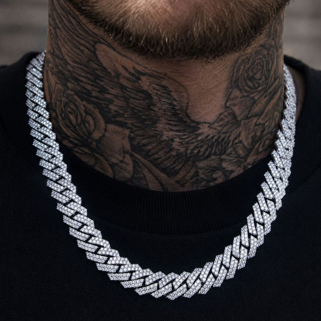 Iced cuban chain 14mm Silver