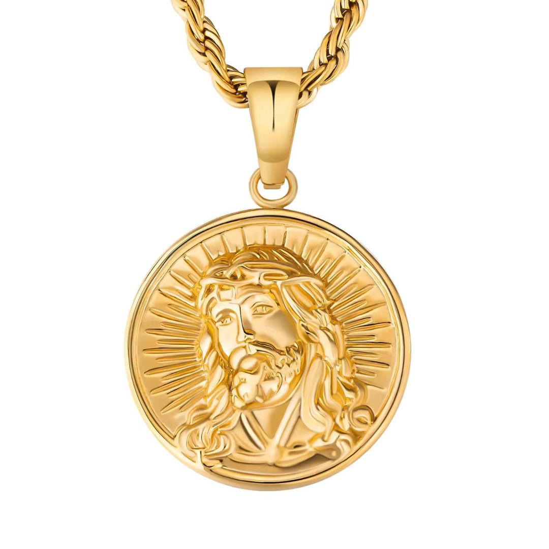 Jesus Pendant Gold
