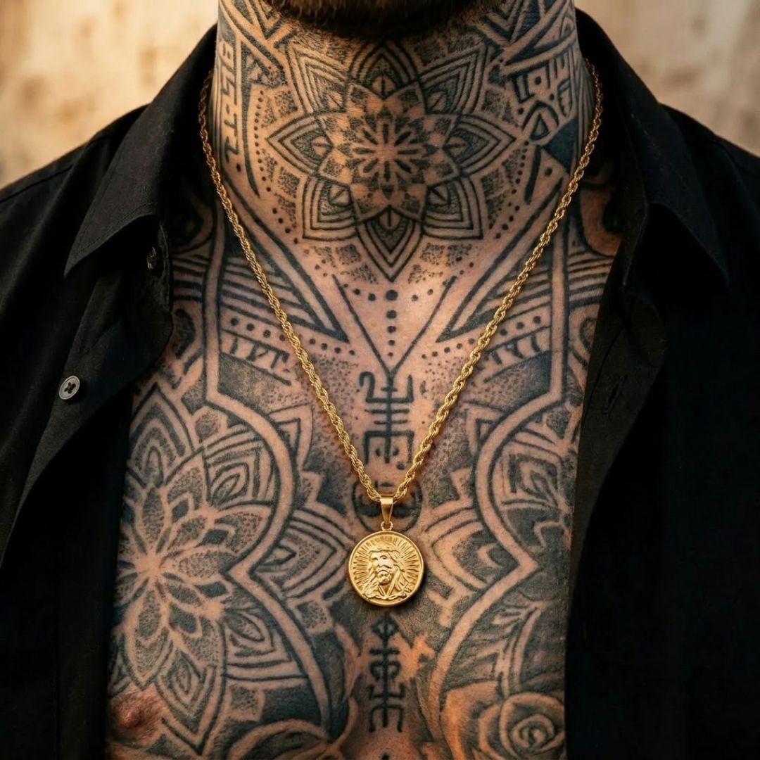 Jesus Pendant Gold